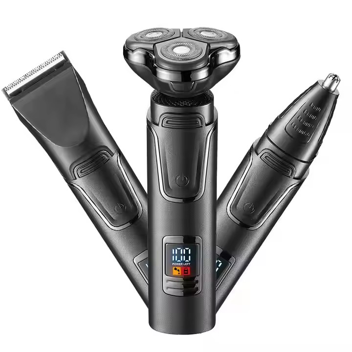 Electric Shaver Rotary - 3-in-1 Elektrische Scheerapparaten Driebladscheerapparaat Scheerapparaat met