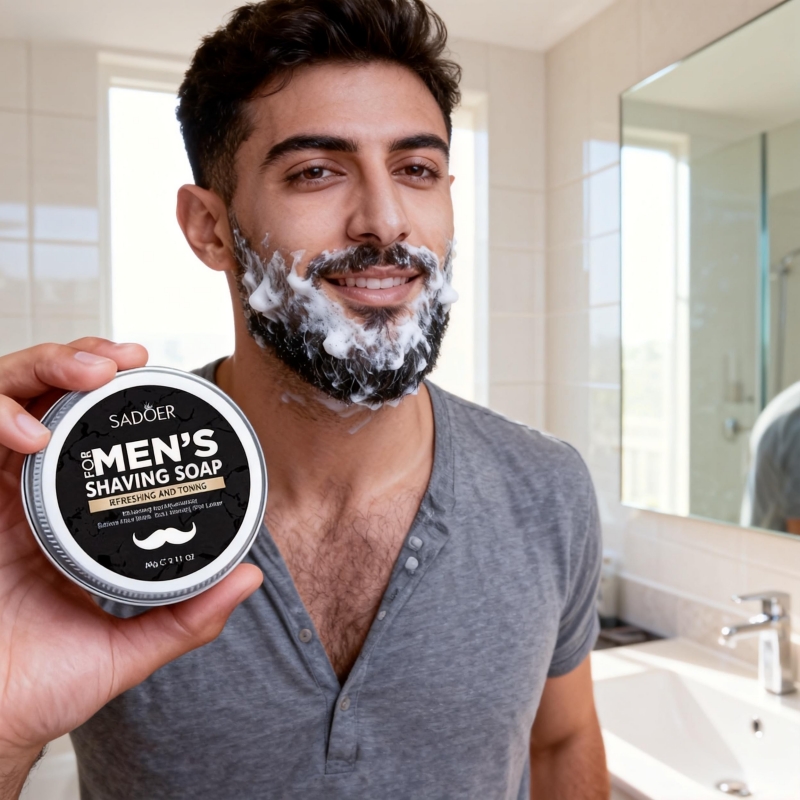 Beard Oil - 60g scheerzeep voor heren met muntextract,
