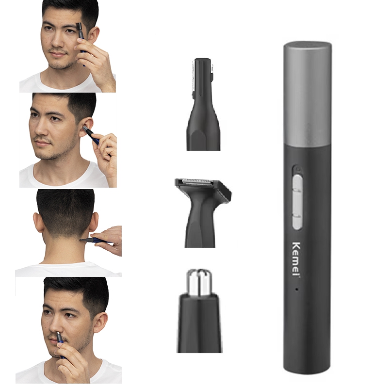 Grooming Kit - Kemei Pro Oplaadbare Neushaartrimmer Pen Baardverzorgingsset