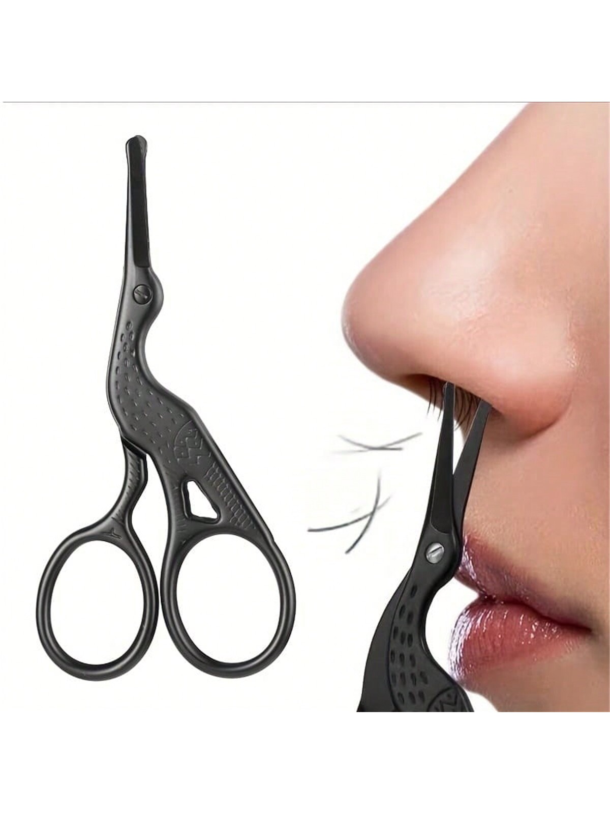 Grooming Scissors - Neushaarschaar, roestvrijstalen trimmer met afgeronde punt,